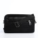 Male bag over the shoulder, artificial leather, black color