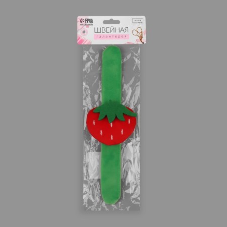 Needle on the bracelet "Strawberry", 23 × 7 cm, green/red color-4