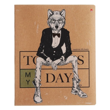 Notebook of 48 sheets in the cage "Today is my day!", Craft Cardboard, mix-5