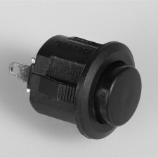 Button switch without backlight, without fixation, black
