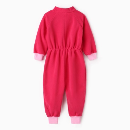 Overalls for the girl, raspberry color, height 104-110 cm-4