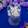Hair hairpin "Flower" circumference, silver