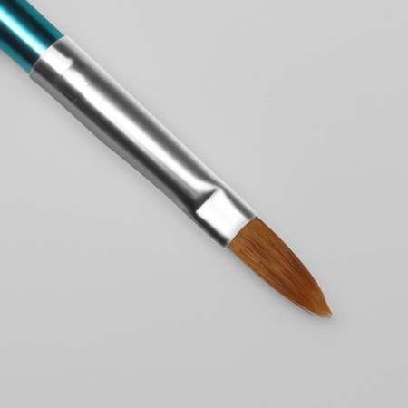 Brush for extensing and design of nails, bilateral, petal/point, 18 cm, rainbow color-3