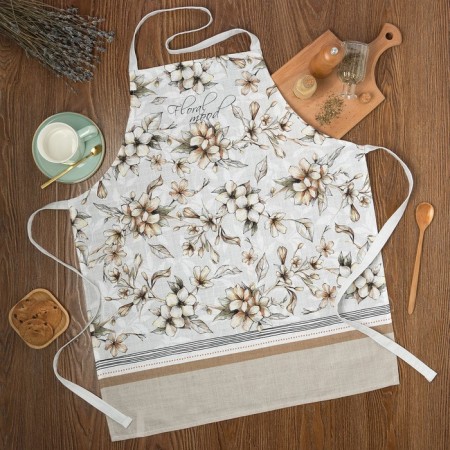 Apron "Ethel" Floral Mood 70x60 cm, 100% cotton, reps 210 g/m2