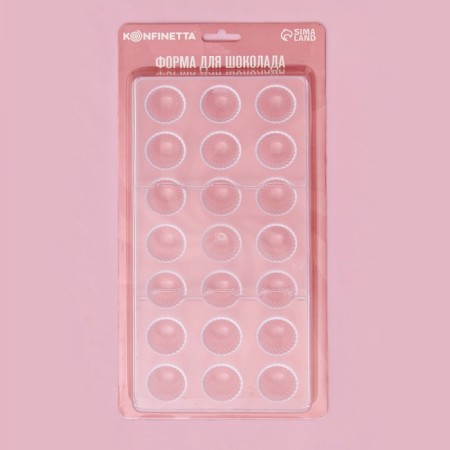 Konfinetta chocolate form "Komilfo", 28 × 14 cm, 21 cells-4