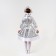 Carnival costume "Snow Maiden with a pattern", satin, fur coat, kokoshnik, height 98-104 cm