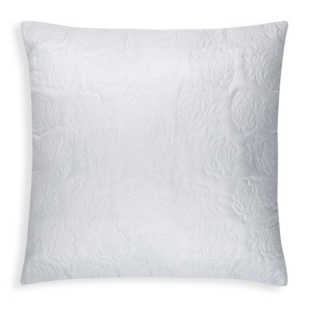 Pillow rose 70x70 cm color. White, polyester fiber, PE 100%