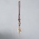 Suspension Metal "Prayer Wheel Nine Bagua palaces" silver 3x2.5x20 cm
