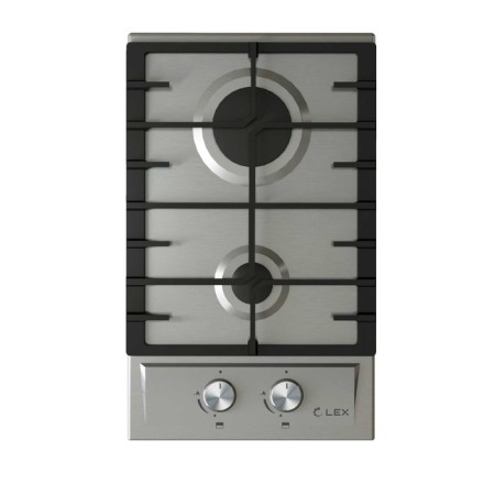 The hob Lex GVS 321 IX, gas, 2 burners, gas control, silver