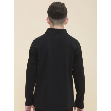Polo for a boy with a long sleeve Pelican, height 134 cm, black color-2