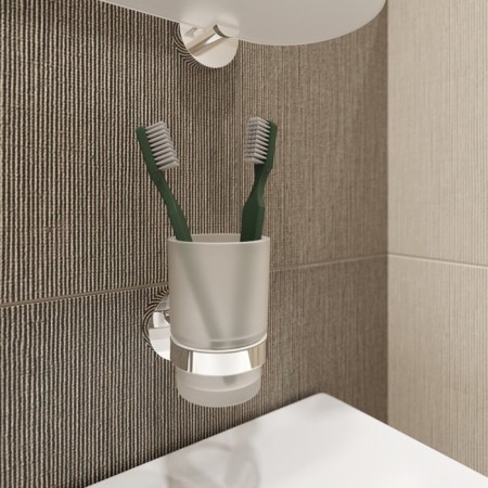 Cupcanger single IDDIS SENA SENSSG1I45, 65x91x95 mm, matte glass-1