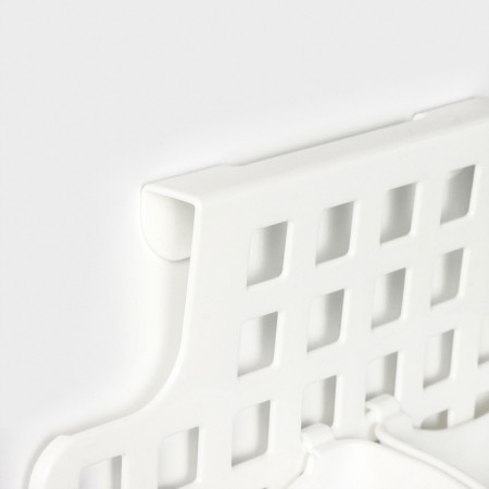 The storage basket suspended with containers, 29 × 9.5 × 38 cm, white color-3
