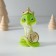 Polystone souvenir "Snake in a crown with a hill/coin" mix 5x4x8.5 cm
