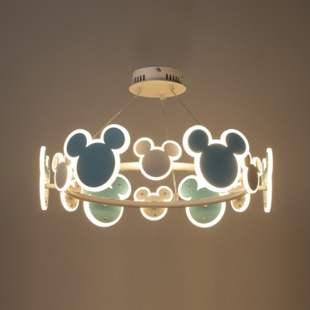Mickey chandelier LED 36W 4000K blue 58x58x60cm-2
