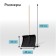 Lapata plastic, bucket 480 × 360 mm, with a galvanized bar, wooden stalk, "cyclone"
