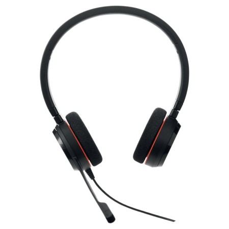 Headphones with a microphone Jabra Evolve 20 UC Duo black 1.2m patching heading (4999-829-2 106857-1