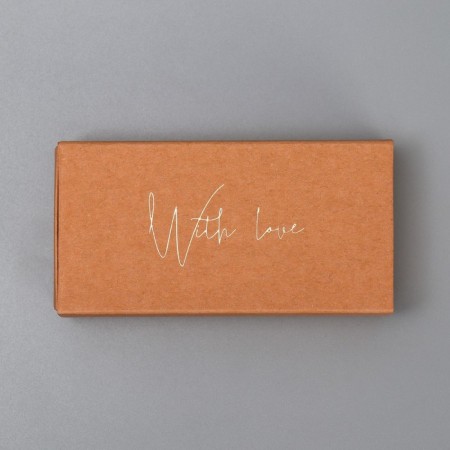 Gift Box for Jewelry Crafts, Packaging, "With Love", 10 x 5 x 3 cm-2
