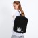 Backpack school textile Anime, 38x27x13 cm, black color