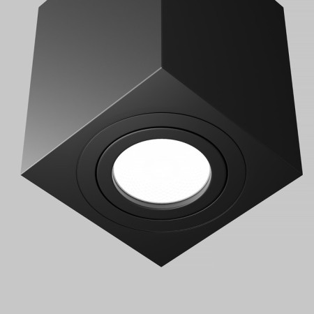 Technical C017CL-01B, 1xGU10, 50W, 9x9x1.5 cm lamp, black color, black color-1