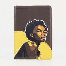 Cover for travel, brown/yellow color