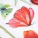 Sticker Plastic Interior 3D "Red Tulips" 50x35 cm