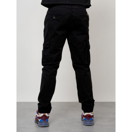 Cargo jeans male, size 48, black color-11