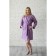 Women's bathrobe, shalka+kant, size 46, lilac color, waffle