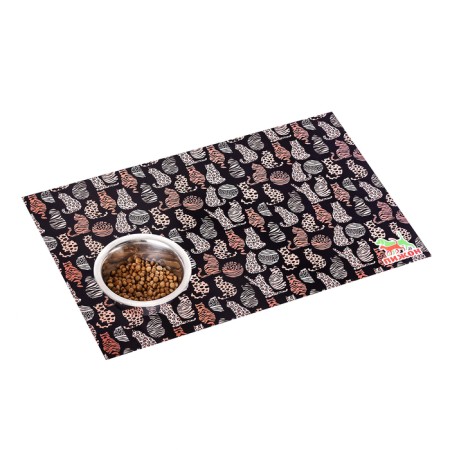 Rug for a bowl "Pigger" 43 x 28 cm "Cats"-1