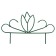 Decorative fence, 47 × 375 cm, 5 sections, metal, "bud", Greengo