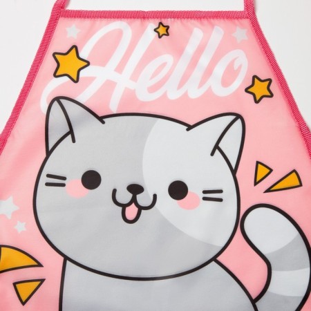 Apron with overturners Children's Ethel "Hello Cat", 49 x 39 cm-8