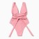 Swimsuit female adhesive minku color pink size 44