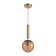 Bayerlux lamp "Javier" E14 40W gold-amber 15x15x35-185 cm