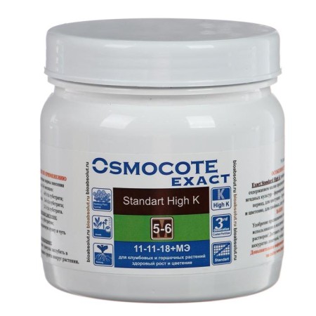 Osmocote Exact Standard High K, 5-6 months duration of action, NPK 11-11-18+ME 0.5 kg