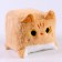 Soft toy "Cat-Cube", 18 cm, beige color