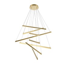 Suspension lamp Maytoni Mod016PL-L96GK, LED, 90 W, 1010x3200 mm, 2900 lm, gold