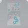 Stick plastic rhinestones "Flower patterns and tears-strata" mix 10x19 cm