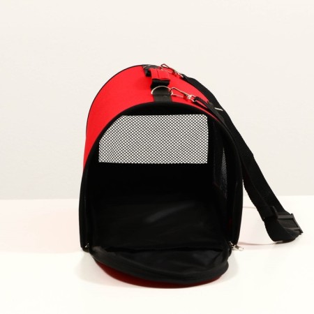 Bag - Animal carrying, 2 entrances, 40 x 25 x 28 cm, red-3