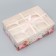 Capcake box, confectionery packaging, 6 cells "with warmth and love", 23 x 16 x 7.5 cm