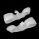 Correctors - fingers for fingers, 3 separators, silicone, 8 × 2 cm, pair, white color