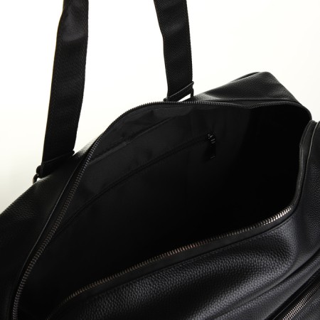 Road bag with lightning, long belt, black color-2