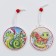 New Year! Set of suspensions in a wooden gift package, 12 pcs.