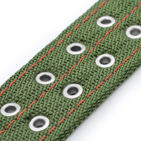 Four-layer collar with a swivel, 80 x 4.9 cm, Osh 64-74 cm, polyester, green-7