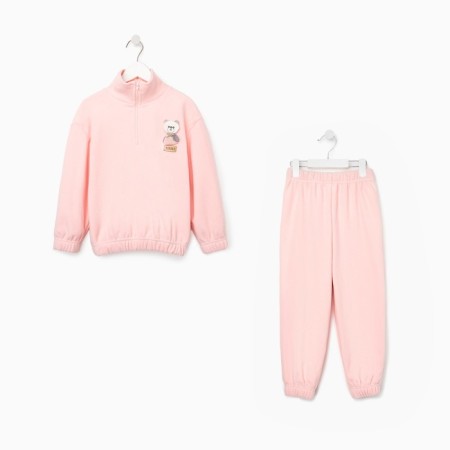 Children's costume (sweatshirt, trousers) minku color peach color, height 98-3
