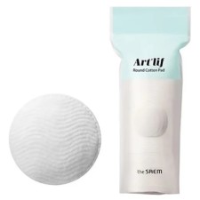 Пэды для лица хлопковые очищающие в наборе Art'Lif Round Cotton Pad набор, 80 шт