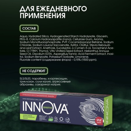 Splat Innova toothpaste “Intensively Restoration of enamel”, 75 g-4