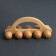 Massage "Caterpillar", universal, 17.5 × 7.5 × 6.5 cm, 10 balls, wooden