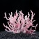 Plastic coal is small 17 x 6 x 13 cm, pink