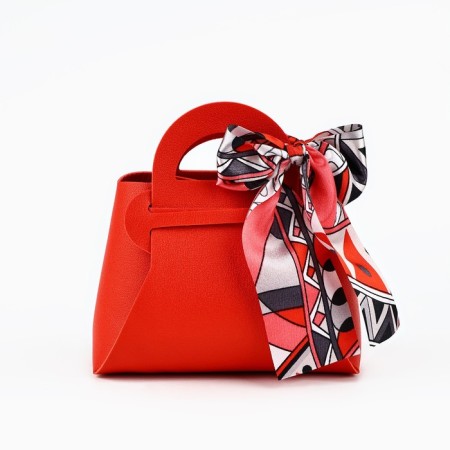 Gift handbag "red", 12 x 13 x 5.5 cm