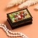 Casket "Flowers", 6 × 9 cm, lacquer miniature
