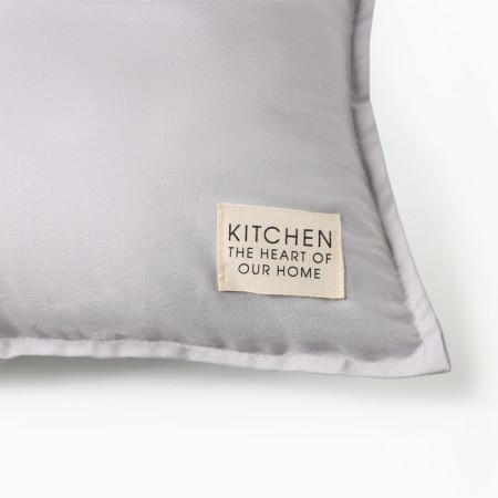 Ethel pillow, 45x45+1 cm, light gray, 100% cotton-4